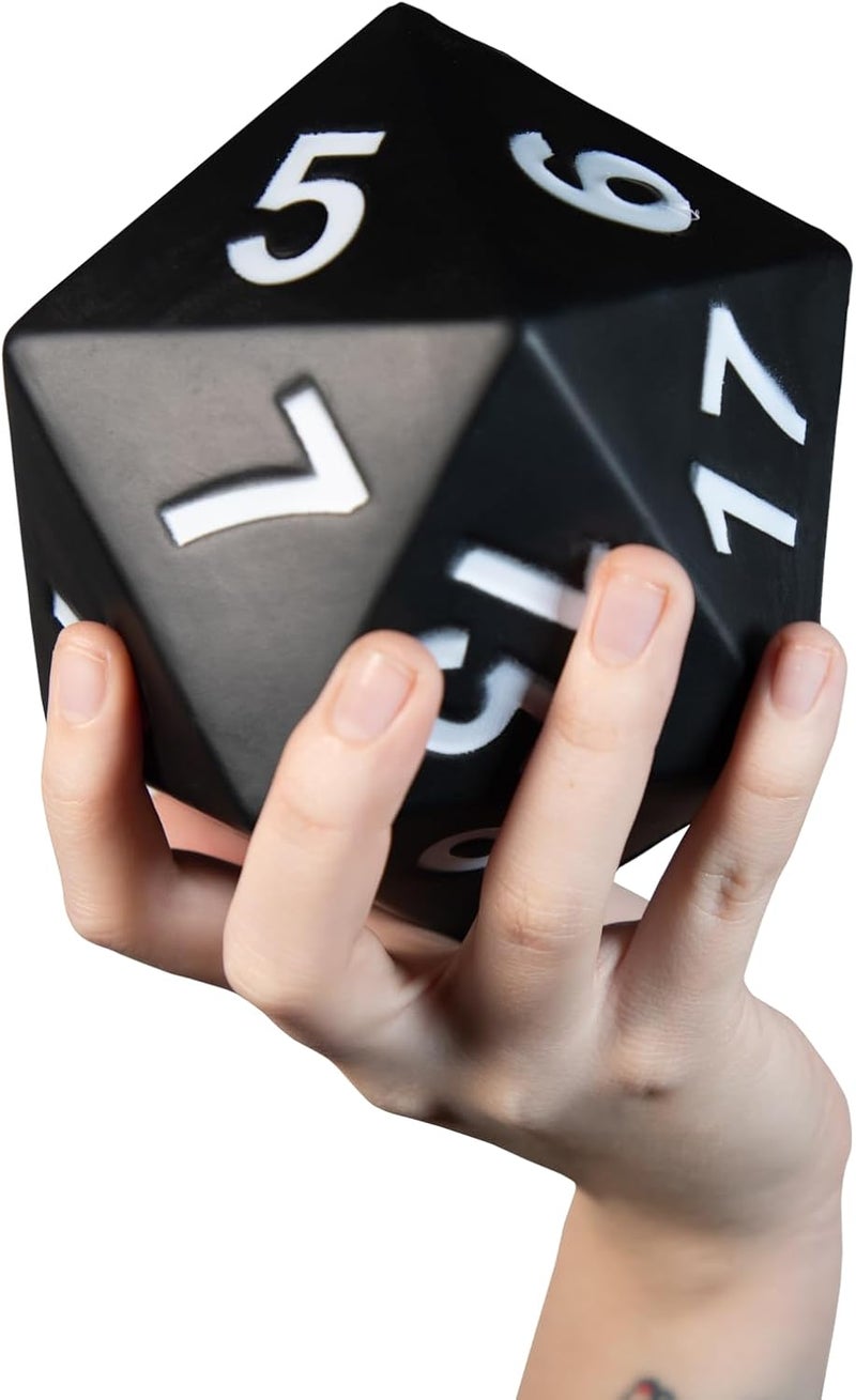 Kess Giant D20 Foam Dice: Oversized 20-Sided Dice for RPG and Collectors - 6 Vibrant Colors, Perfect for Outdoor Fun in Backyard, Pool, Beach. Ages 6+ (Blue) - Image 5